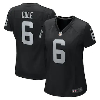 womens nike aj cole black las vegas raiders game jersey_pi4